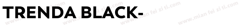 TRENDA BLACK字体转换